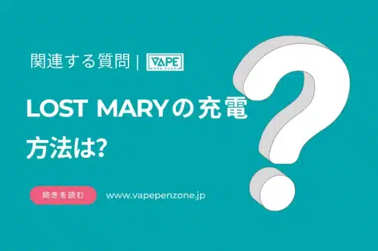 LOST MARYの充電方法は？