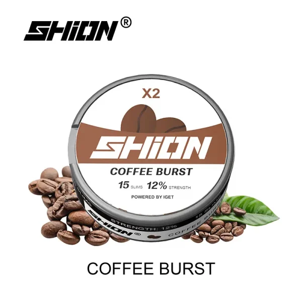 coffee burst IGET SHION X2 Nicotine Pouch 12mg-2