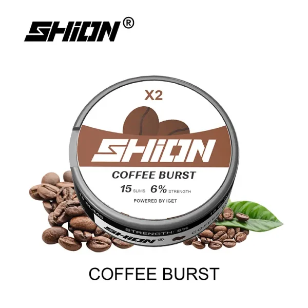 coffee burst IGET SHION X2 Nicotine Pouch 6mg-2