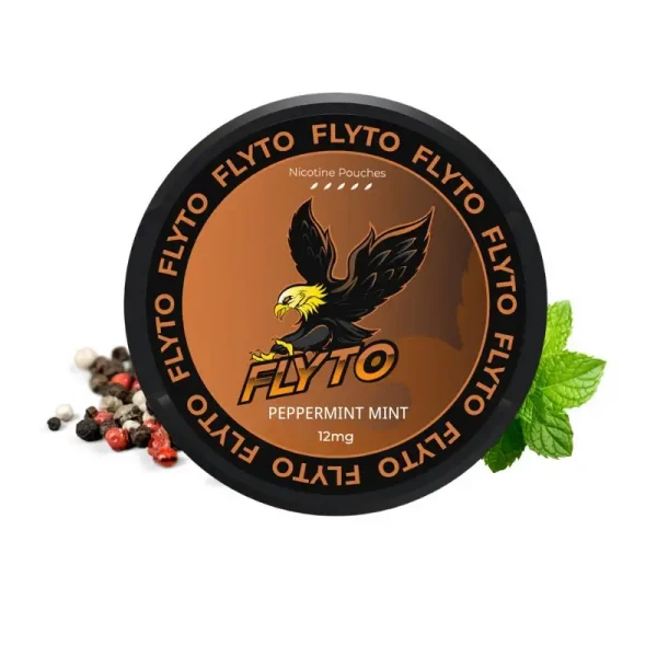 FLYTO Nicotine Pouch 12mg – ペパーミントミント(Peppermint Mint)