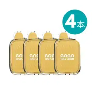 gogo bar 3500 puffs strawberry banana bundle 4pcs