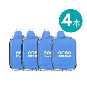 gogo bar 3500 puffs strawberry blueberry cherry bundle 4pcs