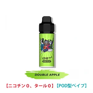 Double Apple - IGET Bar Plus Kit 6000 Puffs 0 ニコチン