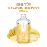 banana IGET Halo 3000 Puffs