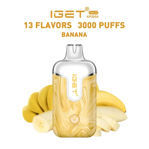 banana IGET Halo 3000 Puffs