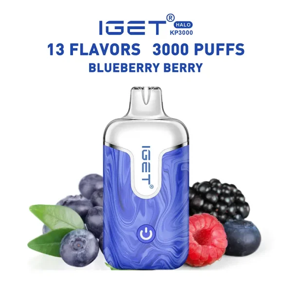 blueberry berry IGET Halo 3000 Puffs