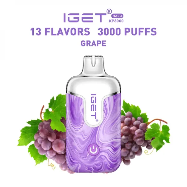 grape IGET Halo 3000 Puffs