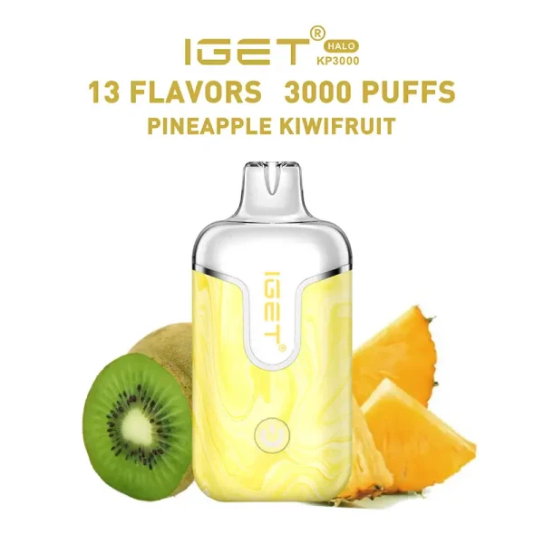 pineapple kiwifruit IGET Halo 3000 Puffs