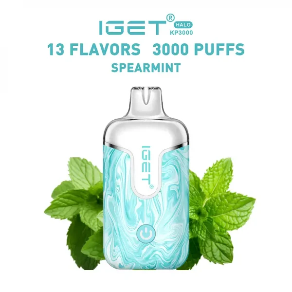 spearmint IGET Halo 3000 Puffs