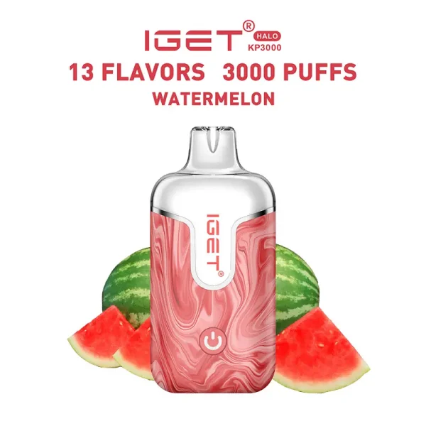 watermelon IGET Halo 3000 Puffs