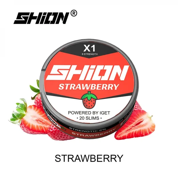 strawberry IGET SHION X1 Nicotine Pouch 6mg-1